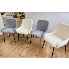 Ex-Display Liskeard - Cara Set of 4 Boucle Dining Chairs Ex-Display Liskeard - Cara Set of 4 Boucle Dining Chairs