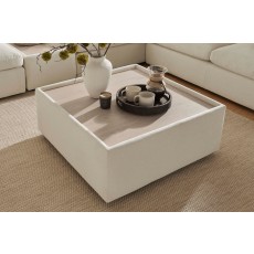 Toronto Fabric Square Wooden Top Table Stool