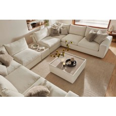 Toronto Fabric Square Wooden Top Table Stool
