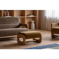 Gallery Direct Marco Footstool in Verona Golden