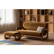 Gallery Direct Marco 3 Seater Sofa in Verona Golden