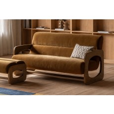 Gallery Direct Marco 3 Seater Sofa in Verona Golden