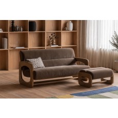 Gallery Direct Marco 3 Seater Sofa in Verona Sepia