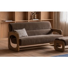 Gallery Direct Marco 3 Seater Sofa in Verona Sepia