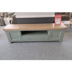 Ex-Display Newquay - Salcombe Sage Painted 190cm TV Unit Ex-Display Newquay - Salcombe Sage Painted 190cm TV Unit