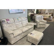 Ex-Display Redruth - G Plan Malvern 3 Seater Sofa, Power Recliner Chair & Footstool