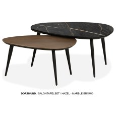 Dortmund 2-Piece Coffee Nest of Tables Set Dortmund 2-Piece Coffee Nest of Tables Set