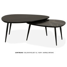 Dortmund 2-Piece XL Coffee Nest of Tables Set Dortmund 2-Piece XL Coffee Nest of Tables Set