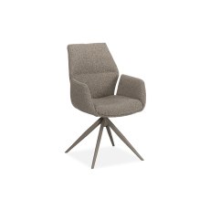 Faido Fabric Dining Chair in Toffee (Pair) Faido Fabric Dining Chair in Toffee (Pair)