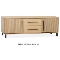 Medway Blond Oak Lamulux Lowboard Sideboard Medway Blond Oak Lamulux Lowboard Sideboard