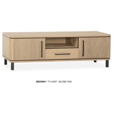Medway Blond Oak Lamulux 160cm Large TV Unit