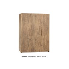 Medway Lamulux Wood-Effect 3 Door Wardrobe