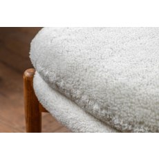 Gallery Direct Datsun Cream Sheepskin Fabric Footstool Gallery Direct Datsun Cream Sheepskin Fabric Footstool