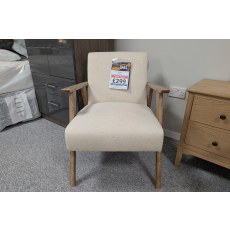 Ex-Display Newquay - Gallery Direct Neyland Armchair Natural Linen Ex-Display Newquay - Gallery Direct Neyland Armchair Natural Linen
