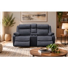 Ellena Marble Grey 2 Seater Recliner Sofa with Storage Ellena Marble Grey 2 Seater Recliner Sofa with Storage