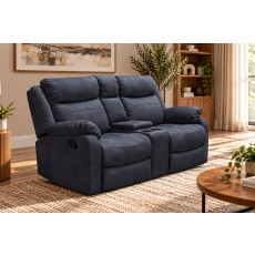 Ellena Marble Grey 2 Seater Recliner Sofa with Storage Ellena Marble Grey 2 Seater Recliner Sofa with Storage