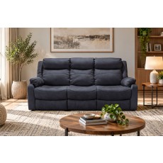 Ellena Marble Grey 3 Seater Recliner Sofa with Table
