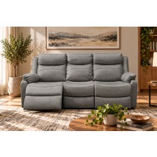 Ellena Marble Beige 3 Seater Recliner Sofa with Table
