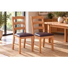 Chester Oak Dining Chairs (Pair)