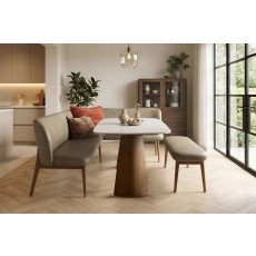 Lusso Ash 135cm Corner Dining Table Set with Sintered Stone Top Lusso Ash 135cm Corner Dining Table Set with Sintered Stone Top
