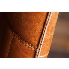 Cooper Leather Tan Dining Chairs (Set of 6)