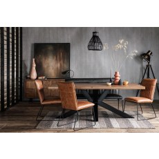 Cooper Leather Tan Dining Chairs (Set of 6) Cooper Leather Tan Dining Chairs (Set of 6)