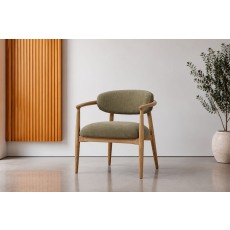 Scarlett Fabric Arm Chair in Green Scarlett Fabric Arm Chair in Green