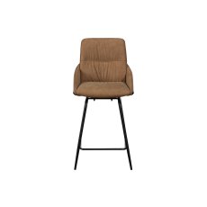 Jackson PU Leather Bar Stool in Tan (Pair)