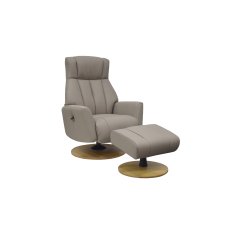 Rowan Leather Swivel Chair and Stool Rowan Leather Swivel Chair and Stool
