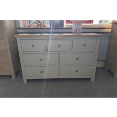 Ex-Display Newquay - Modern Country Painted Grey 3 Over 4 Chest Ex-Display Newquay - Modern Country Painted Grey 3 Over 4 Chest