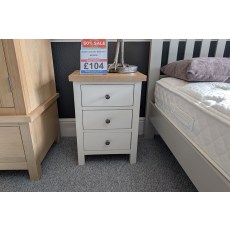 Ex-Display Newquay - Modern Country Painted White Bedside Table Ex-Display Newquay - Modern Country Painted White Bedside Table
