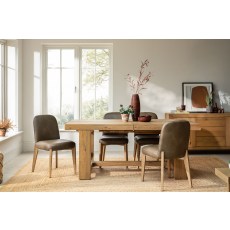 Margot Brown PU Leather Dining Chairs (Set of 6)