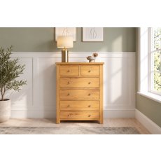 Dorset Oak 2 + 4 Chest of Drawers Dorset Oak 2 + 4 Chest of Drawers