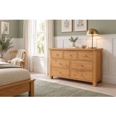 orset Oak 3 Over 4 Combination Chest of Drawers orset Oak 3 Over 4 Combination Chest of Drawers