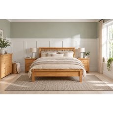 Dorset Oak Slatted Bed Frame
