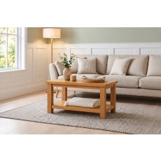 Dorset Oak Small Coffee Table With Shelf Dorset Oak Small Coffee Table With Shelf