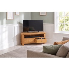 Dorset Oak Large Corner TV Unit Dorset Oak Large Corner TV Unit