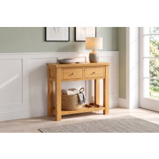 Dorset Oak 2 Drawer Console Table Dorset Oak 2 Drawer Console Table