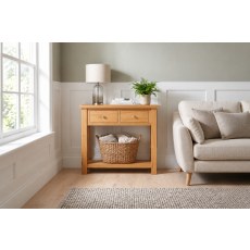 Dorset Oak 2 Drawer Console Table Dorset Oak 2 Drawer Console Table