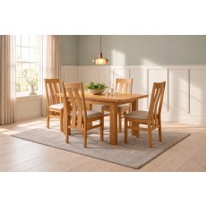 Dorset Oak Small Extending Dining Table 120-153cm Dorset Oak Small Extending Dining Table 120-153cm