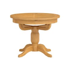 Dorset Oak Round Extending Pedestal Dining Table 100-135cm Dorset Oak Round Extending Pedestal Dining Table 100-135cm
