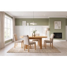 Dorset Oak D-End Butterfly Extending Dining Table 130-170cm Dorset Oak D-End Butterfly Extending Dining Table 130-170cm