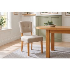 Oxford Fabric Open-backed Chair in Sand Oxford Fabric Open-backed Chair in Sand