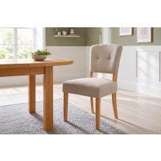 Oxford Fabric Open-backed Chair in Sand Oxford Fabric Open-backed Chair in Sand