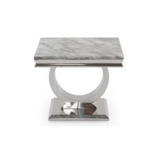 Arianna Grey Marble Lamp Table