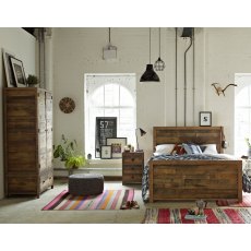 Grant Reclaimed Bedframe with High Footboard
