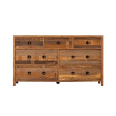 Grant Reclaimed Wood 7 Drawer Wide Chest of Drawers