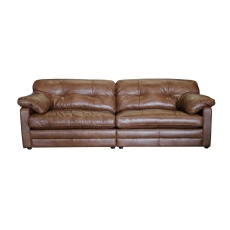 Alexander & James Bailey Leather 4 Seater Sofa - Split