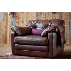 Alexander & James Bailey Leather Snuggler Chair