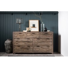 Tuscan Springs Reclaimed Wood 7 Drawer Wide Chest of Drawers
